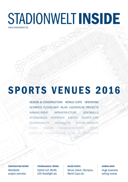 SPORTS VENUES 2016, das internationale Jahrbuch der Sportstätten