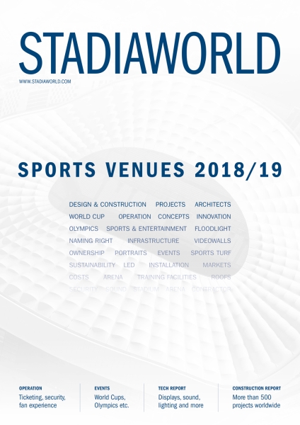 SPORTS VENUES 2018/2019, das internationale Jahrbuch der Sportstätten
