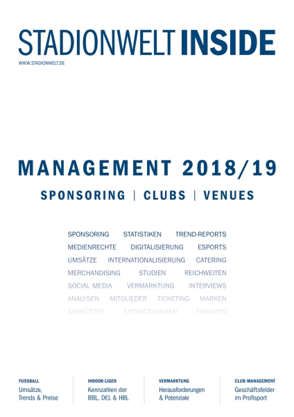 MANAGEMENT 2018/19 | Sponsoring | Clubs | Venues